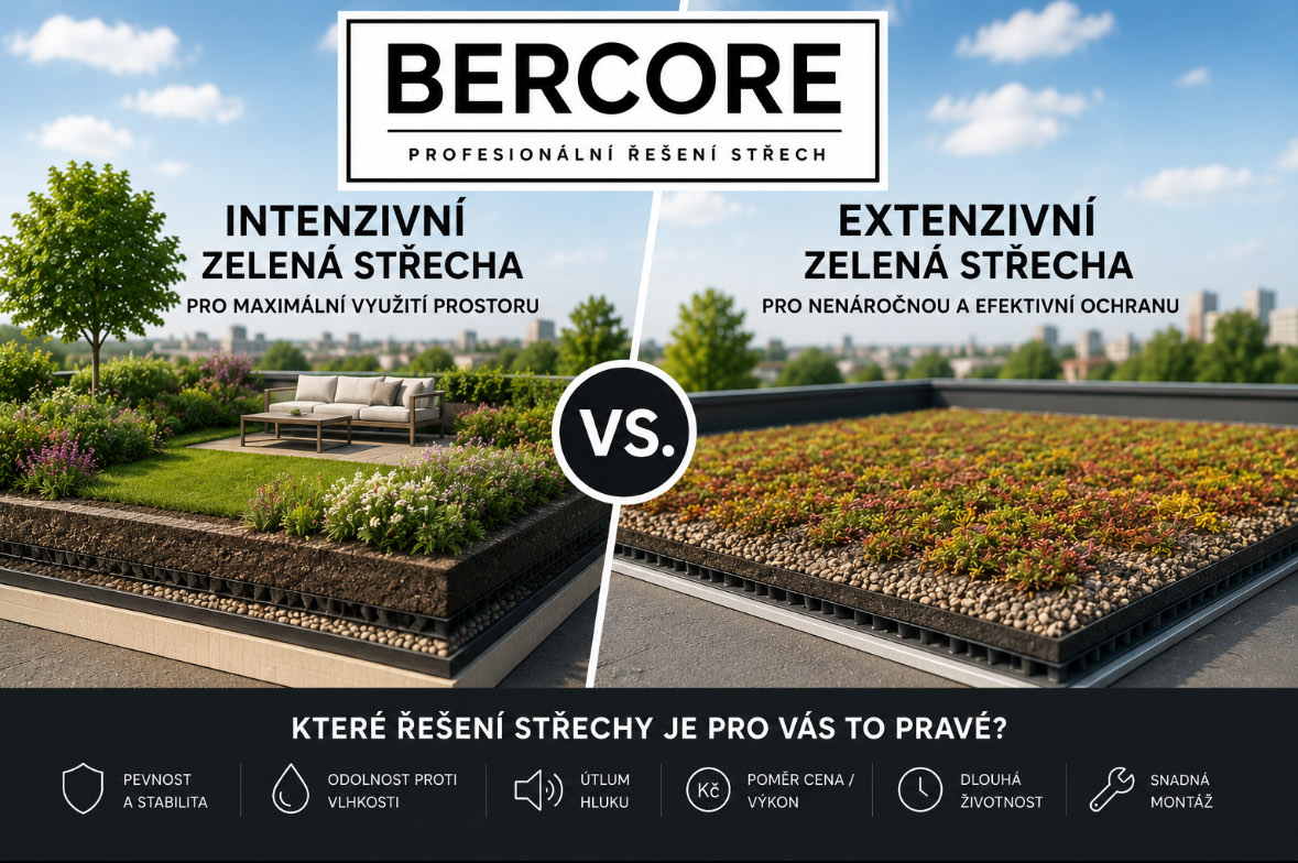 Intenzivní vs. extenzivní zelená střecha: Který typ je pro vás ten pravý? Intenzivní vs. extenzivní zelená střecha: Který typ je pro vás ten pravý?