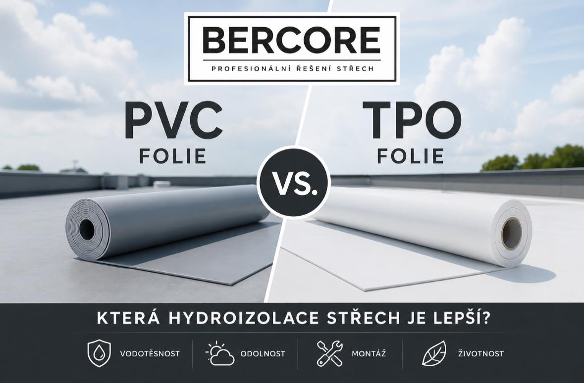 PVC vs. TPO fólie: Která hydroizolace střech je lepší?