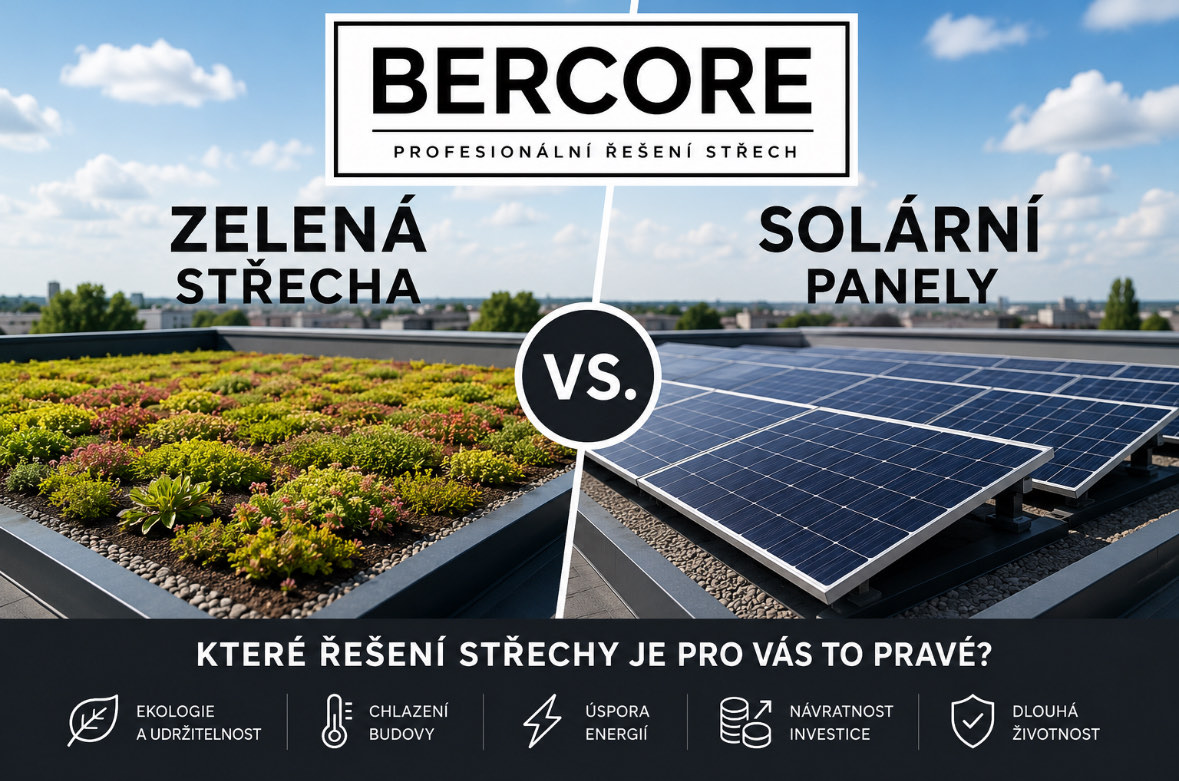 Zelená střecha vs. solární panely: Jak vyhrát, když chcete obojí?